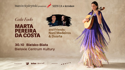 Plakat wydarzenia:  Siesta w Drodze: GALA FADO  Marta Pereira da Costa and Friends: Nani Medeiros & Duarte 